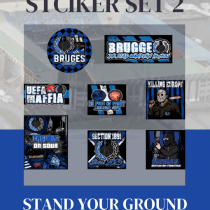 Sticker set 2 met verschillende club brugge stisckers
