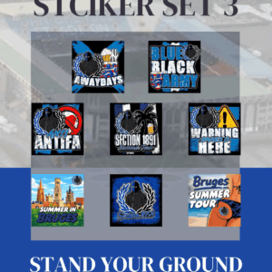 Sticker set 2 met verschillende club brugge stickers van de zomer